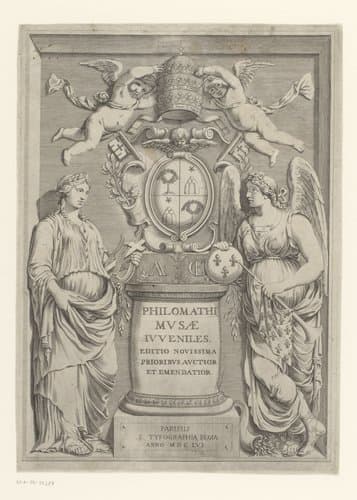 Titelpagina voor: Paus Alexander VII, Philomathi musae ivveniles, 1656 by Claude Mellan