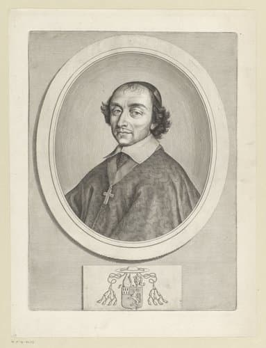 Portret van een kardinaal by Claude Mellan