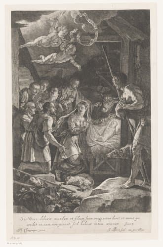 Aanbidding der herders by Jean Morin