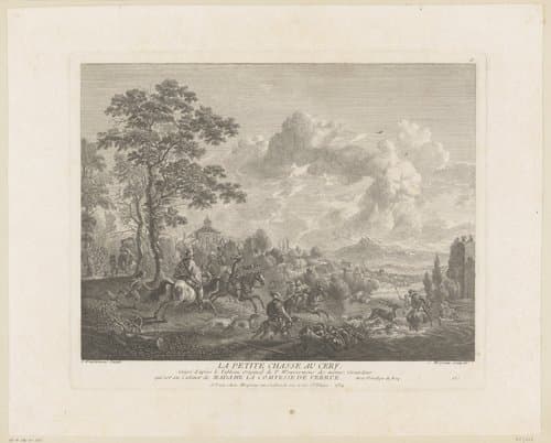 Hertenjacht by Jean Moyreau