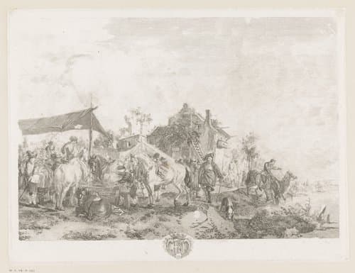 Paardenmarkt by Jean Moyreau