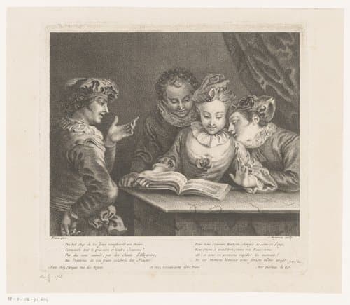 Oeuvre van Antoine Watteau by Jean Moyreau