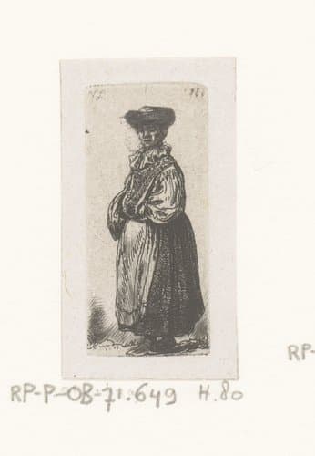 Joodse vrouw in Poolse klederdracht by Jean Pierre Norblin de la Gourdaine