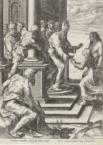 Presentatie van Maria in de tempel by anonymous