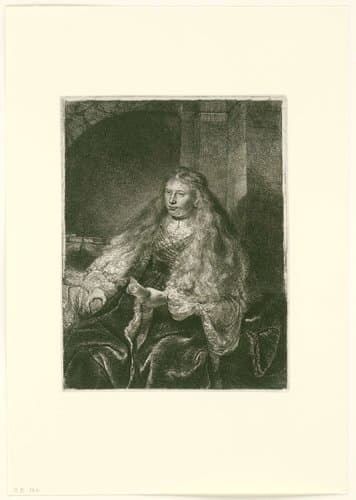 The great Jewish bride by Rembrandt van Rijn