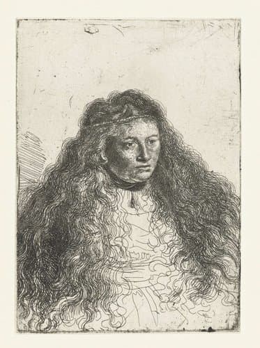 Grote Joodse bruid by Ferdinand Bol