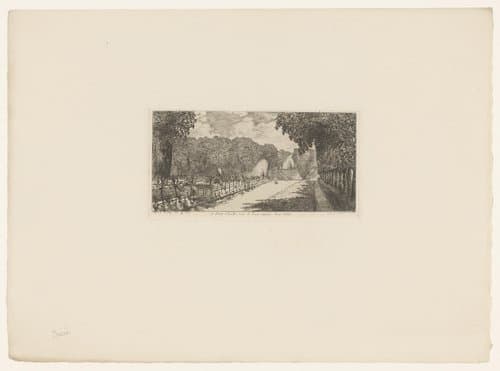 Gezicht op Parc St. Cloud by Alfred Taiée