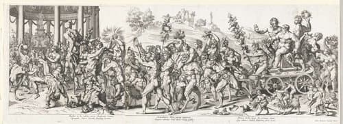 Triomf van Bacchus by François Chauveau; Cornelis Bos