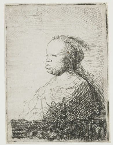 Bust of an African woman by Rembrandt van Rijn