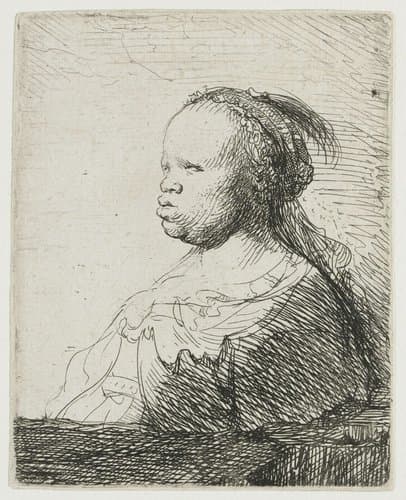 De witte negerin by Rembrandt van Rijn