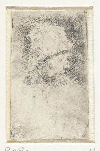 Man met een bontmuts by Willem Drost