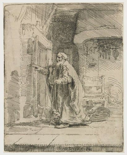 De blinde Tobias: grote plaat by Rembrandt van Rijn