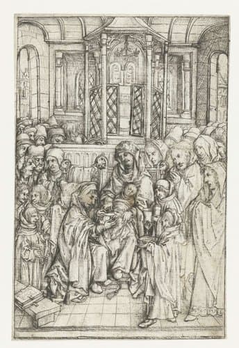 De besnijdenis by Meester van het Amsterdamse Kabinet