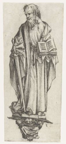 Heilige Paulus by Meester van het Amsterdamse Kabinet