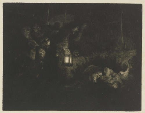 The Adoration of the Shepherds by Rembrandt van Rijn