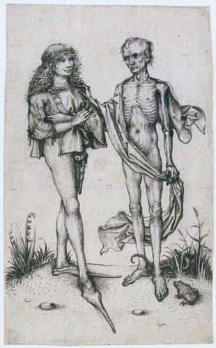 Jongeman en de Dood by Meester van het Amsterdamse Kabinet