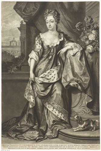 Portret van Christina Charlotta van Württemberg by Pieter Schenk (I)