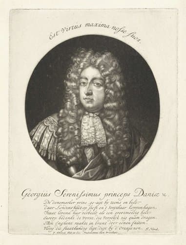 Portret van George, prins van Denemarken by Pieter Schenk (I)