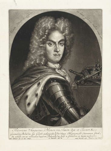 Portret van Augustus II by Pieter Schenk (I)
