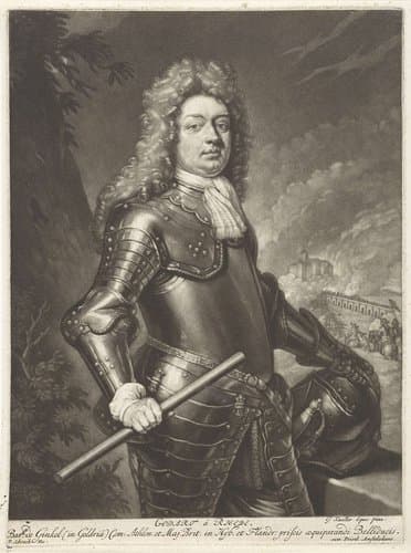 Portret van Godard by Pieter Schenk (I)