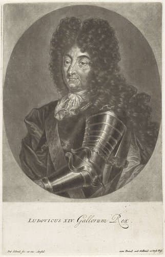 Portret van Lodewijk XIV, koning van Frankrijk by Pieter Schenk (I)