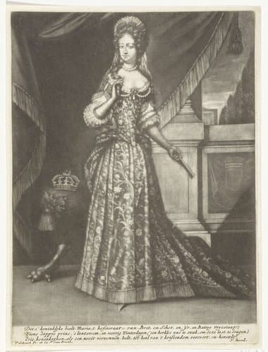 Portret van koningin Maria II Stuart by Pieter Schenk (I)