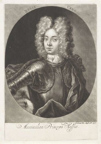 Portret van Maximiliaan van Hessen-Kassel by Pieter Schenk (I)