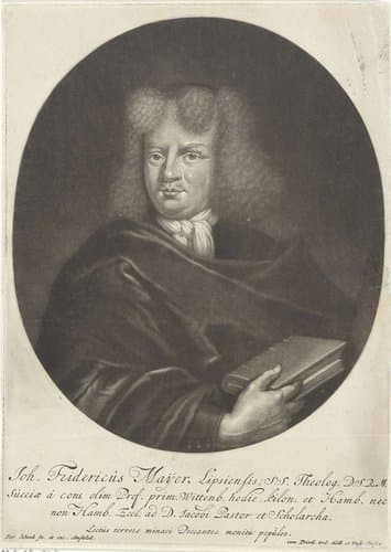 Portret van Johann Friedrich Mayer by Pieter Schenk (I)