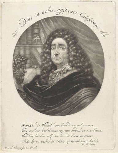 Portret van de dichter Jan Norel by Pieter Schenk (I)