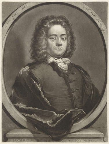 Portret van de arts Jacob Roman by Pieter Schenk (I)
