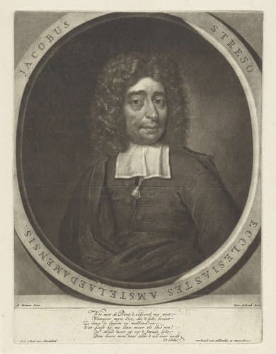 Portret van Jacobus Streso by Pieter Schenk (I)