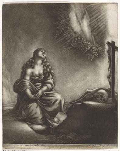 Boetvaardige Maria Magdalena by Pieter Schenk (I)