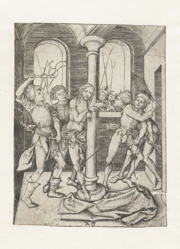 Geseling van Christus by Monogrammist AG (15e eeuw)