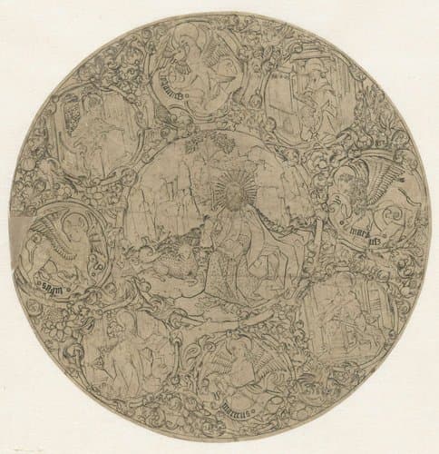 Johannes de Doper in de woestijn by Meester E.S.
