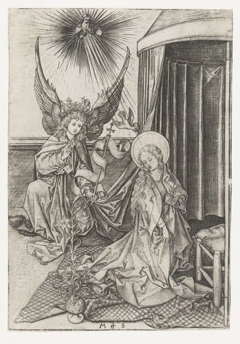 Annunciatie by Martin Schongauer