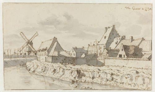 View of Grave, Noord-Brabant by Barend Klotz
