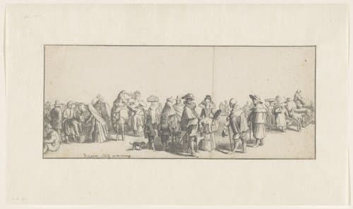 Markttafereel by Johannes de Groot