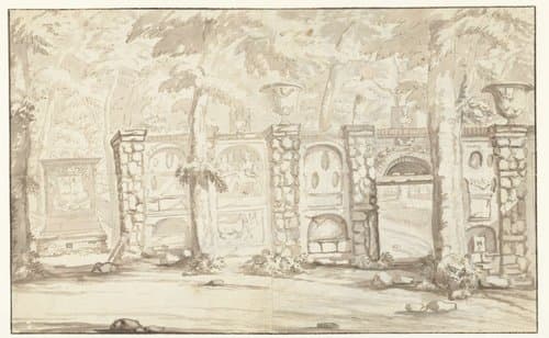 Graftombe van Johan Maurits van Nassau-Siegen en deel van amfitheater by Arnoud van Halen