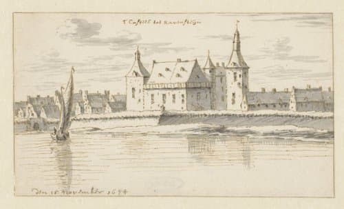 View of the Kasteel van Ravenstein, Noord-Brabant
