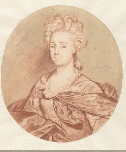 Kunstboek of Studiealbum van Caspar Netscher by Godfried Schalcken