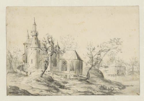 Kerk op een heuveltje