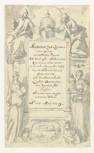 Dedicatie behorend bij Lucas van Leyden collectie by anonymous