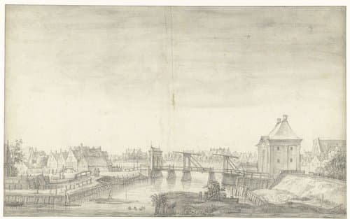 Derde Heiligewegspoort te Amsterdam by Anthonie Waterloo