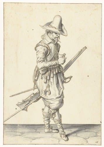 Ontwerptekeningen voor de Wapenhandelinghe van Jacob de Gheyn (II) by Jacques de Gheyn (II)