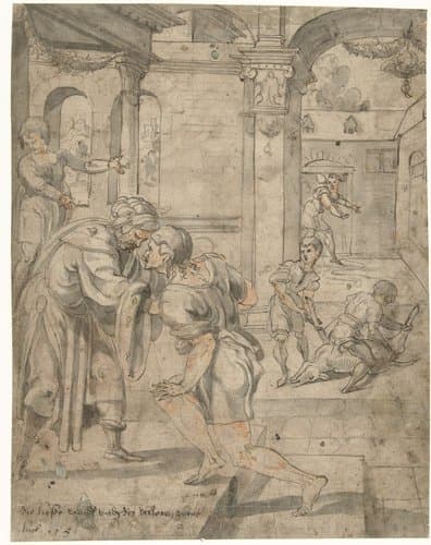Terugkeer van de Verloren Zoon by Jan van Scorel