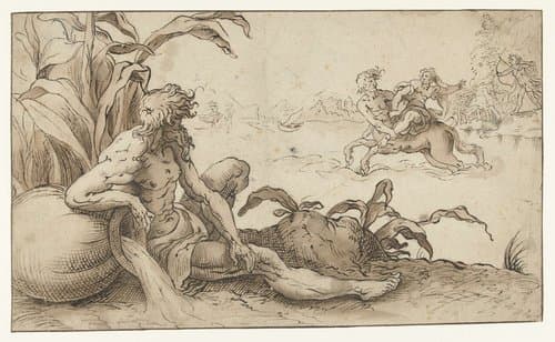 Ontvoering van Deïanira door Nessus by anonymous