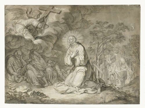 Christus in de Hof van Olijven by Pieter de Jode (I)