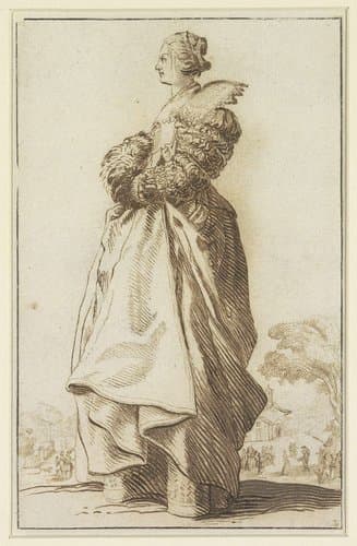 Staande dame, naar links by Antoon Overlaet