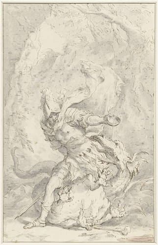 Sint Joris verslaat de draak by anonymous