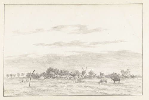 Gezicht op Schalkwijk by Pieter Bouman